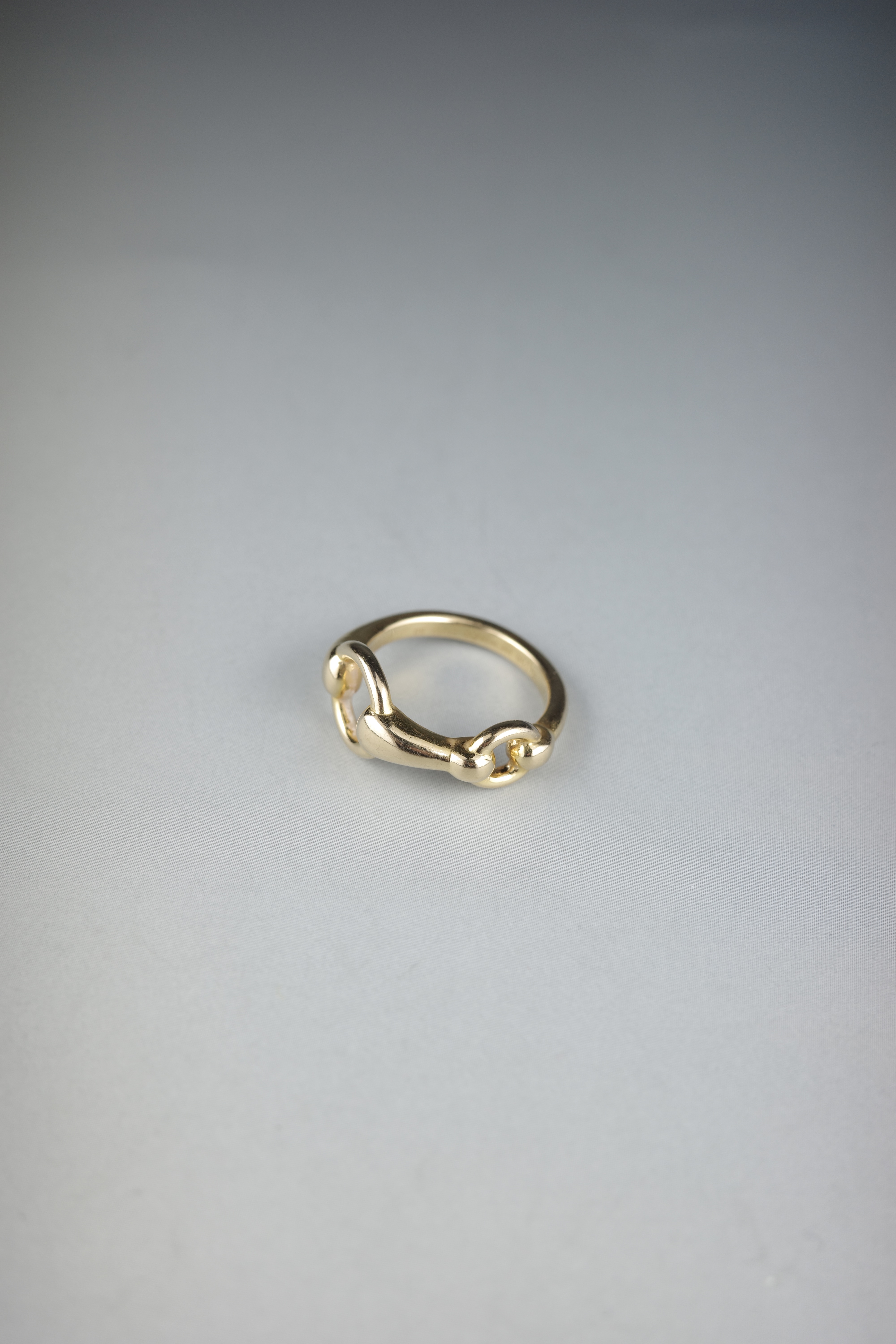 VINTAGE HERMÈS K18 ホースビット リング 10号