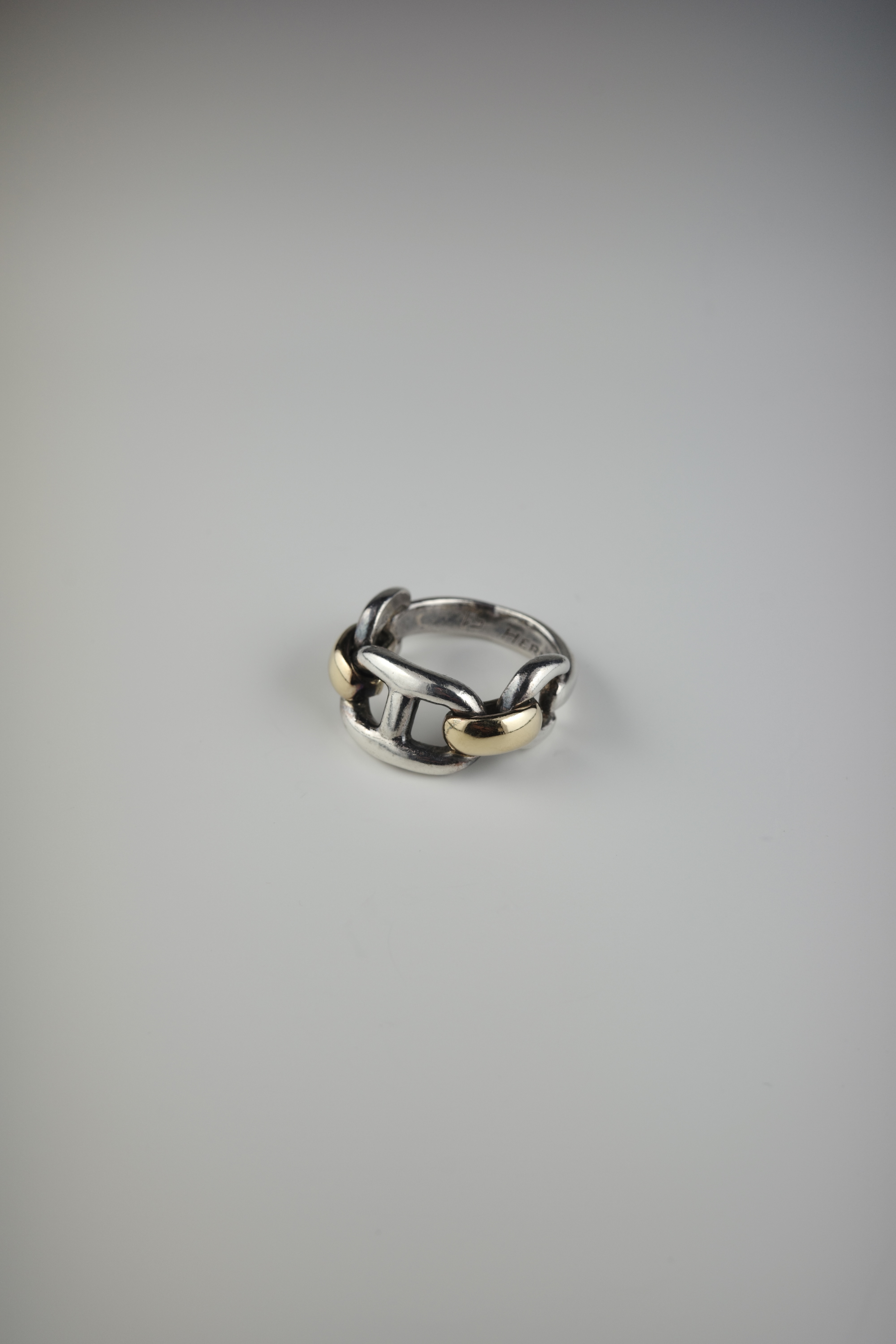 VINTAGE HERMÈS シェーヌダンクル3連コンビリング 51 11号