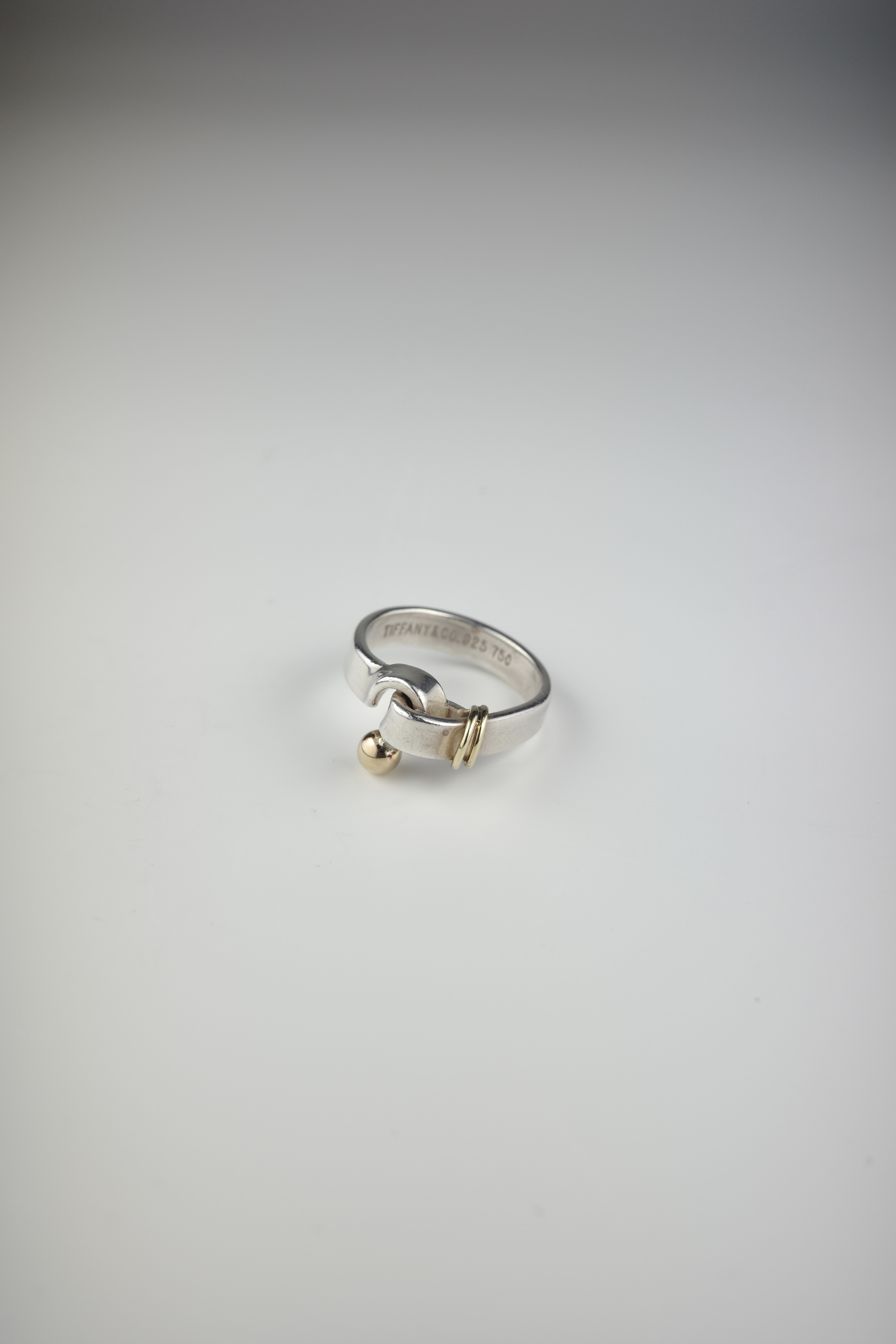 VINTAGE Tiffany&Co. フック&アイ コンビ リング 11号