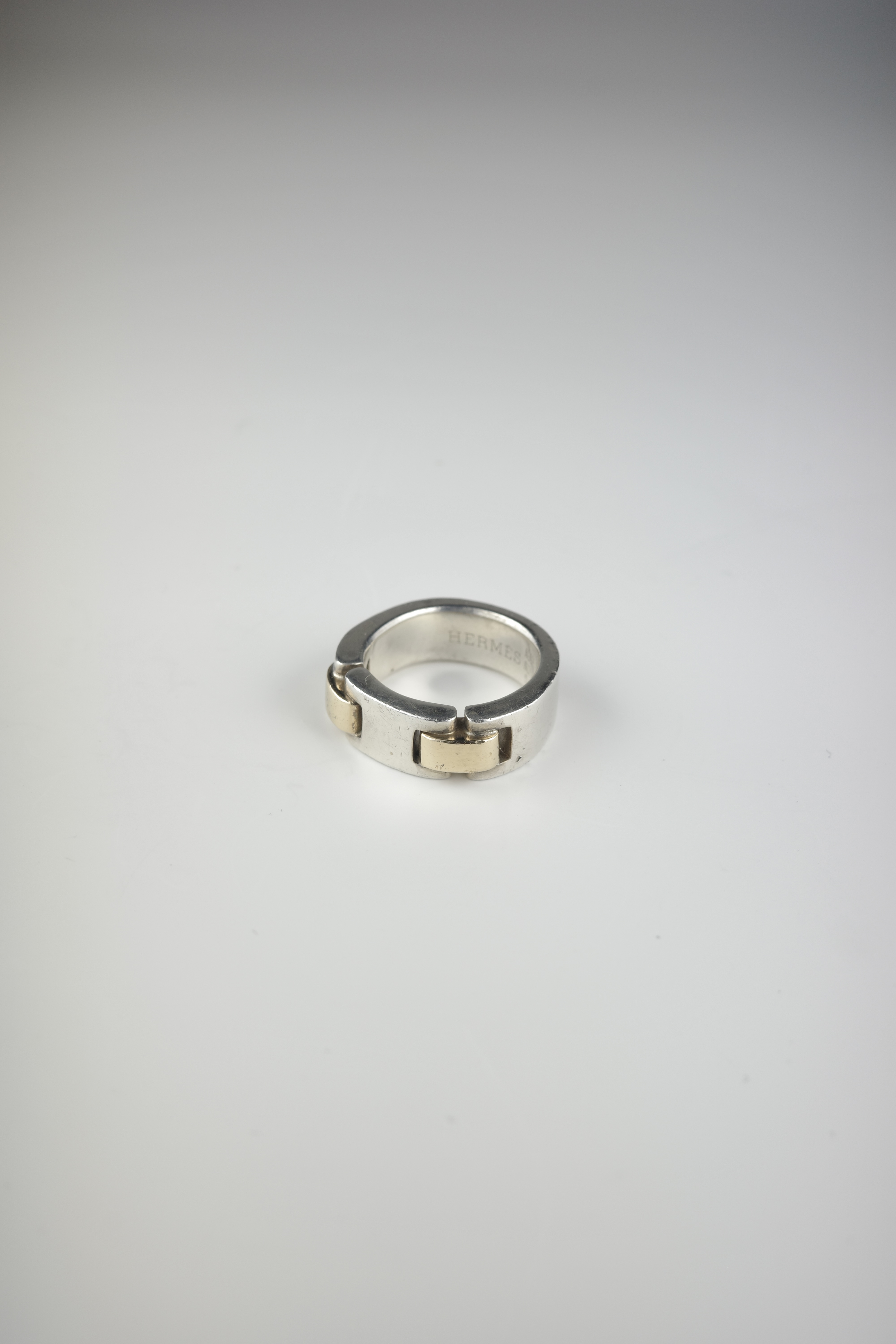 VINTAGE HERMÈS ルナパーク コンビ リング 10号