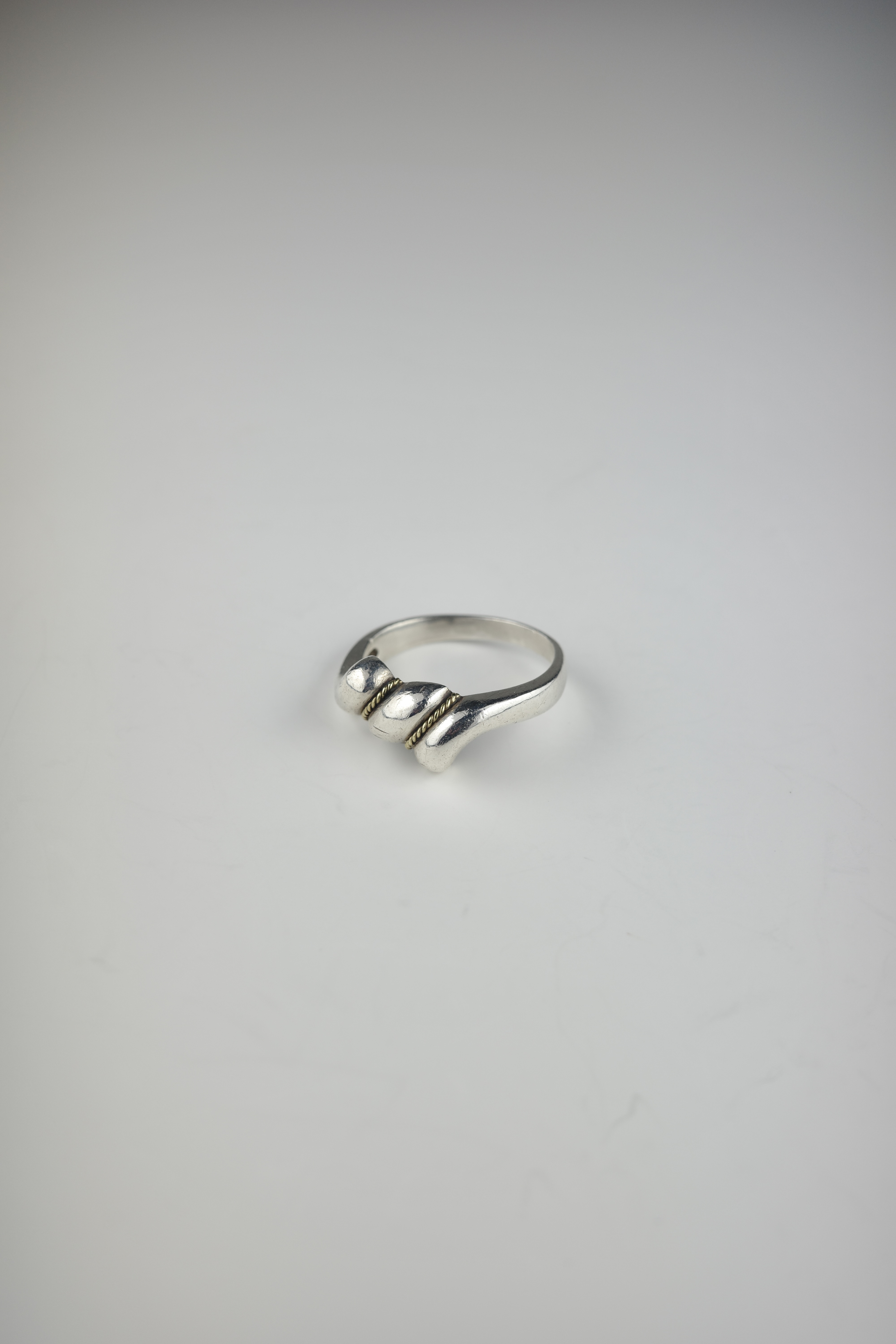 VINTAGE Tiffany&Co. ツイストコンビリング 14号