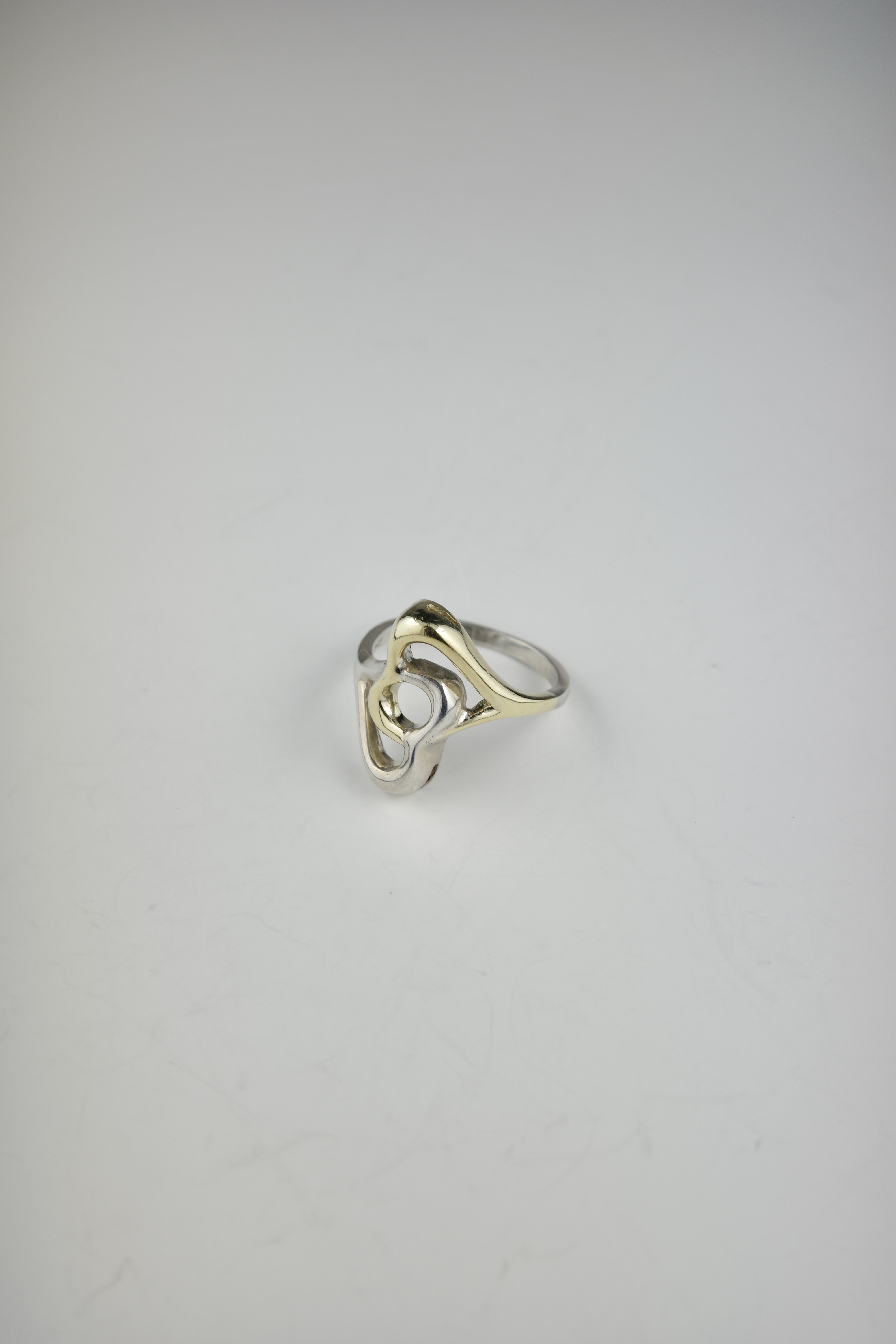 VINTAGE Tiffany&Co. ダブルオープンハートリング 12.5号
