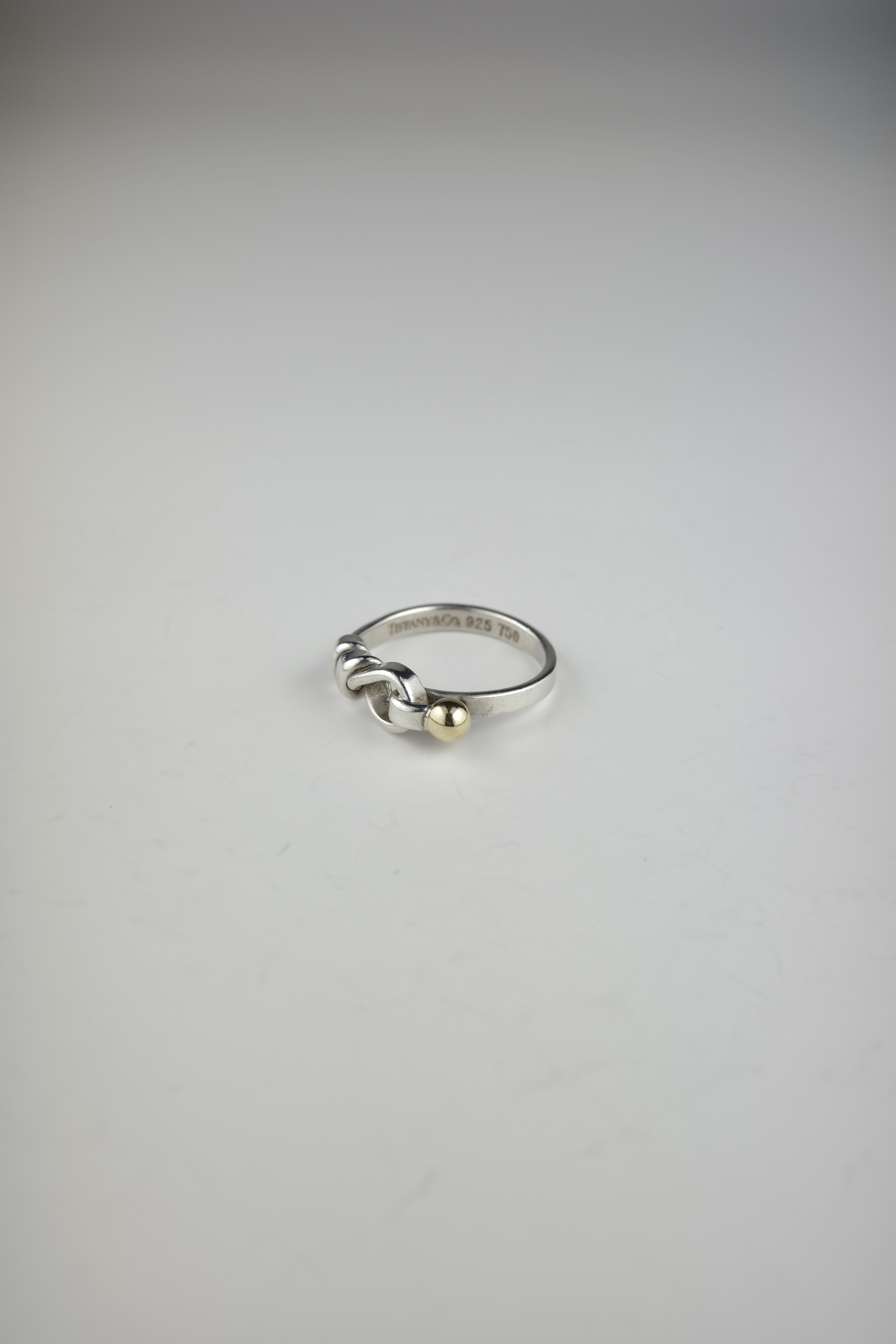 VINTAGE Tiffany&Co. フック&アイ コンビ リング 11号
