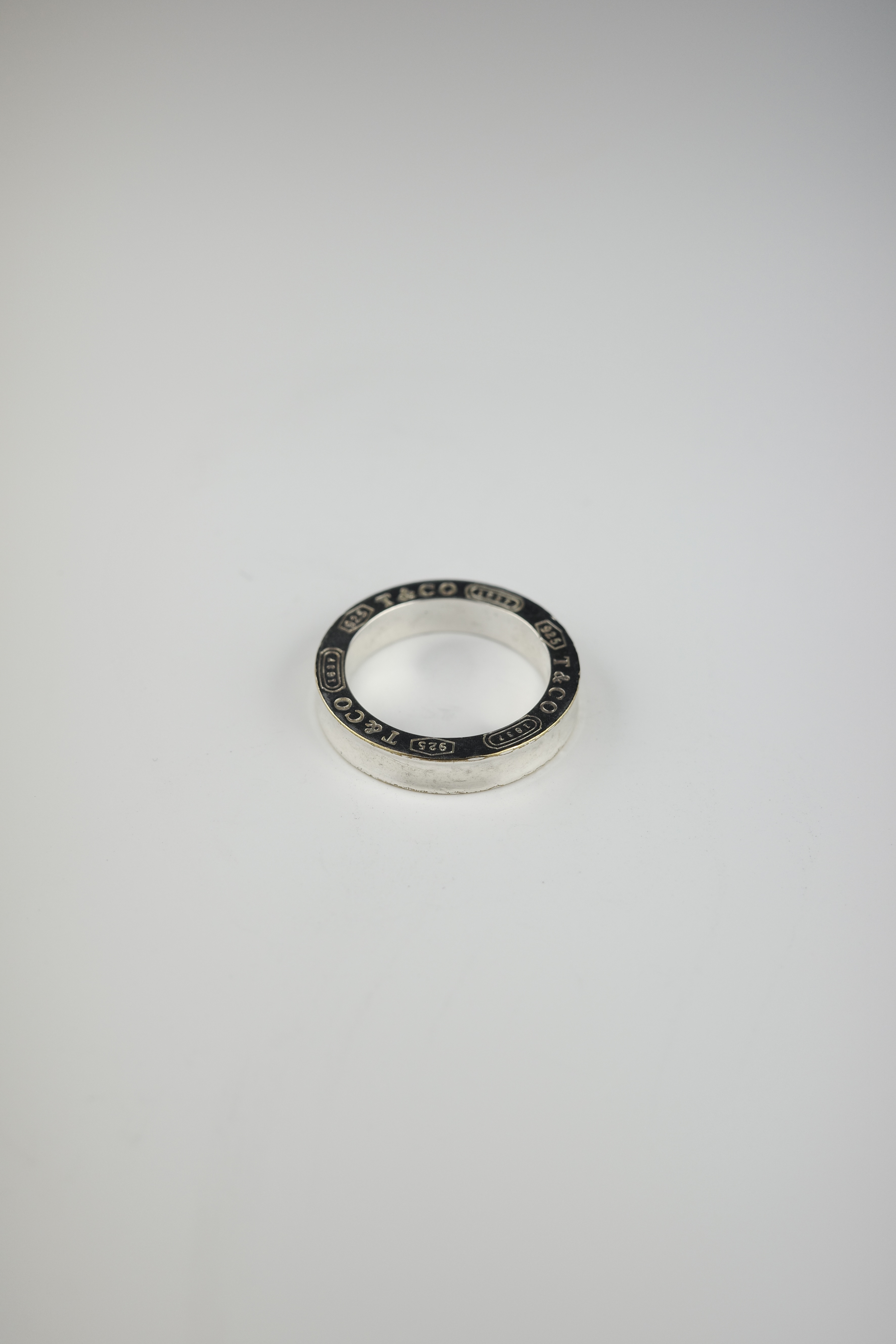 VINTAGE Tiffany&Co. ノーツナローリング 9.5号