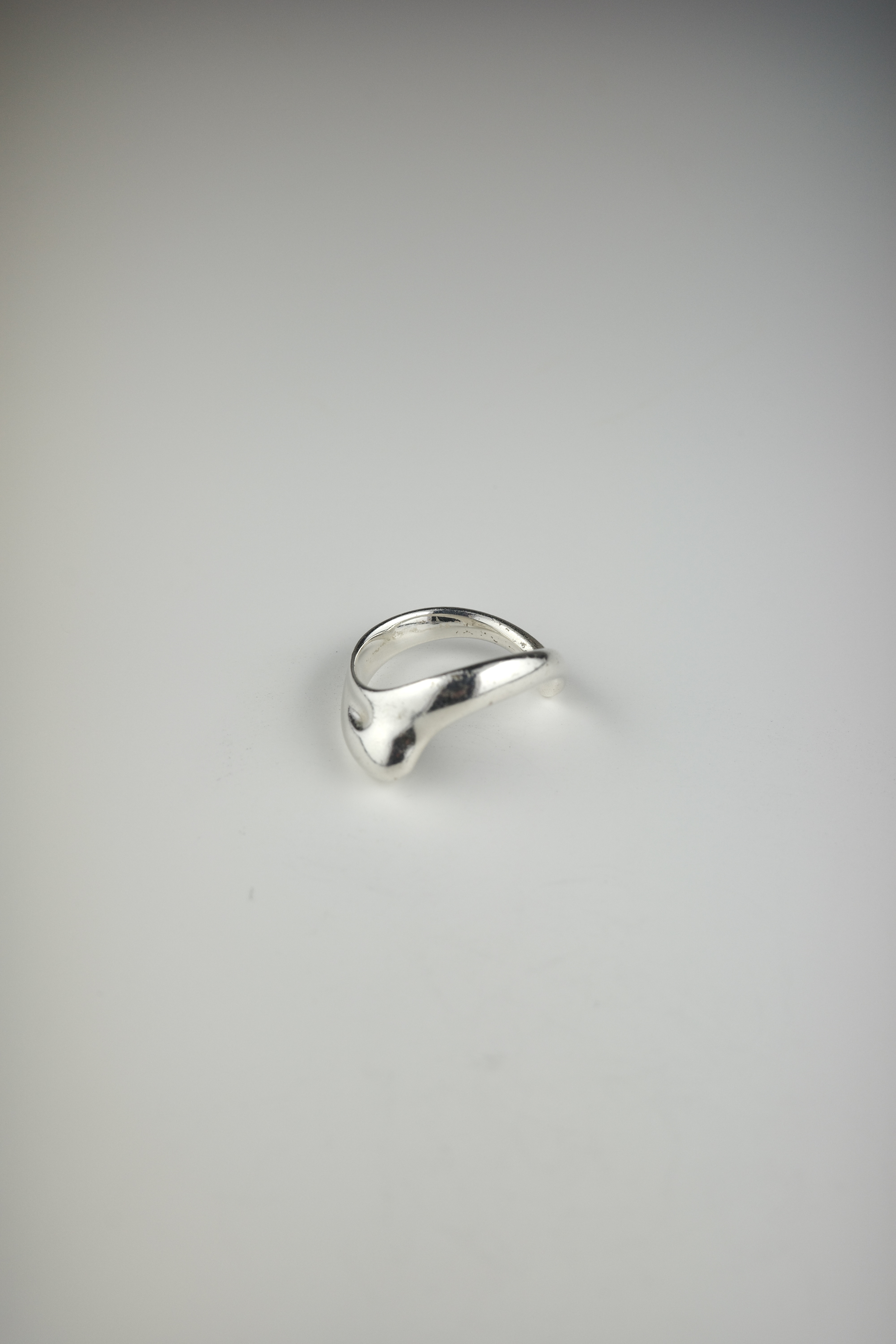 VINTAGE Tiffany&Co. カーブドウェーブリング 8号