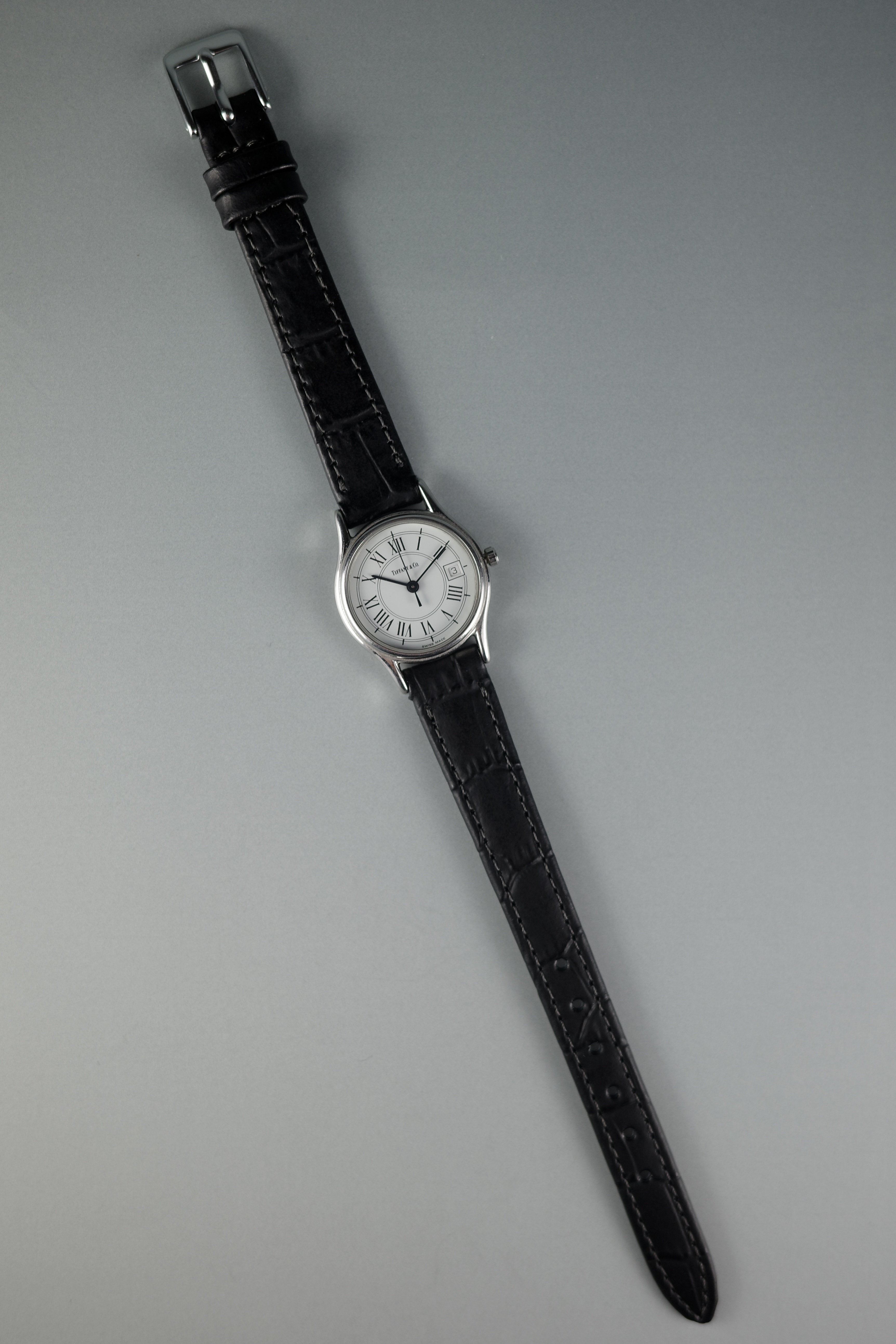 VINTAGE Tiffany&Co クラシックローマン ラウンドウォッチ
