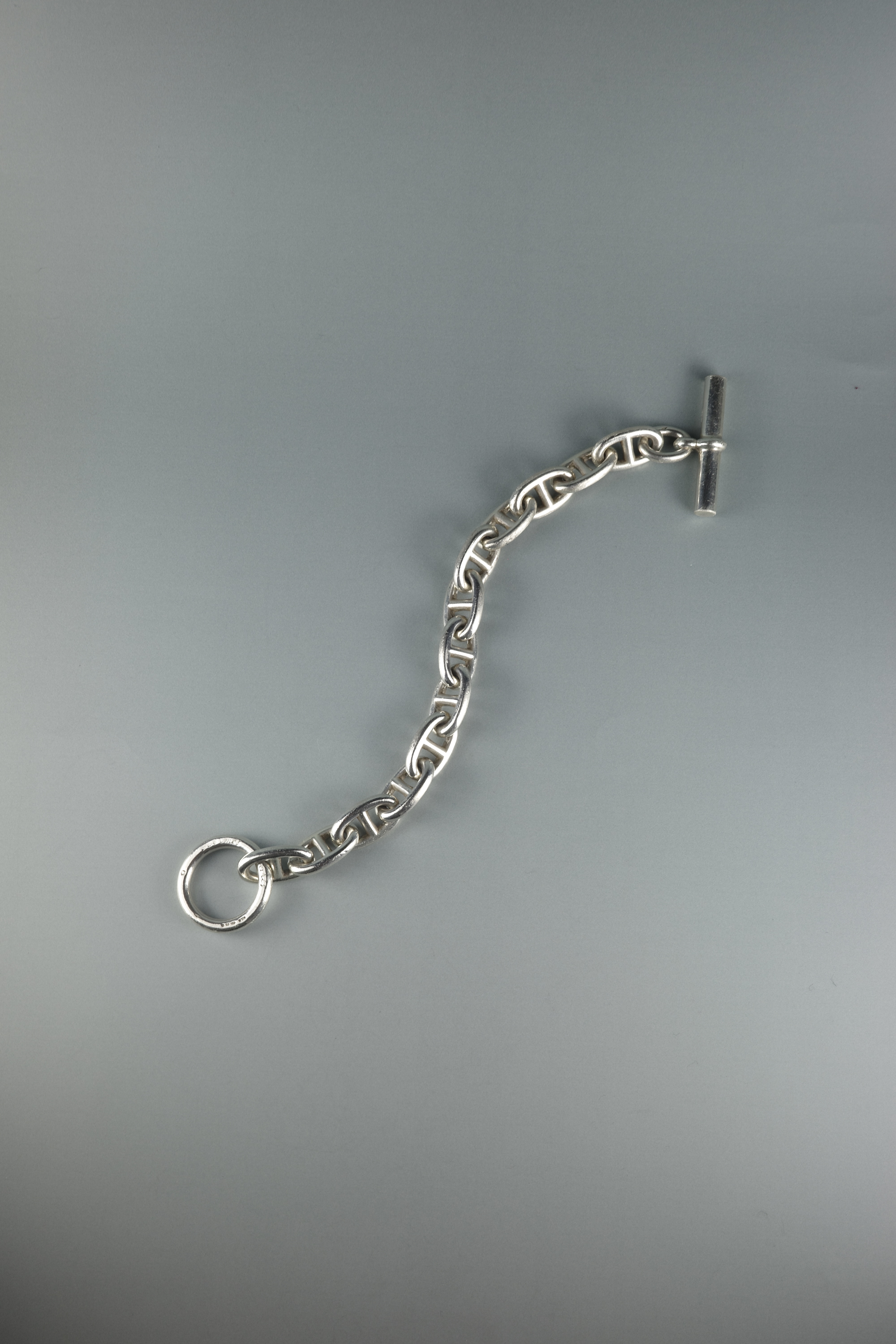 VINTAGE HERMÈS  筆記体 シェーヌダンクル ブレスレット GM 13コマ