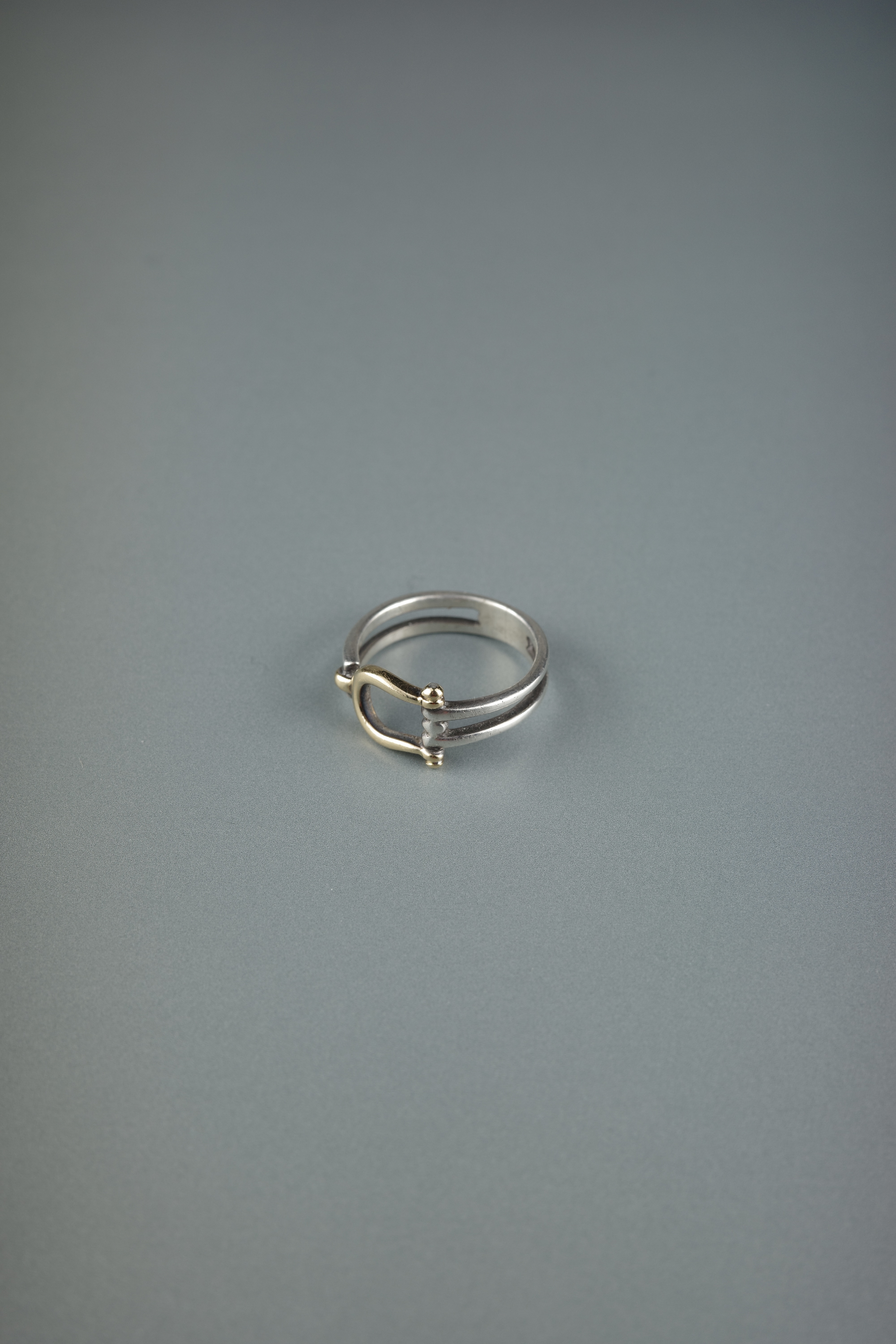 VINTAGE HERMÈS ホースシュー コンビリング 9~10号