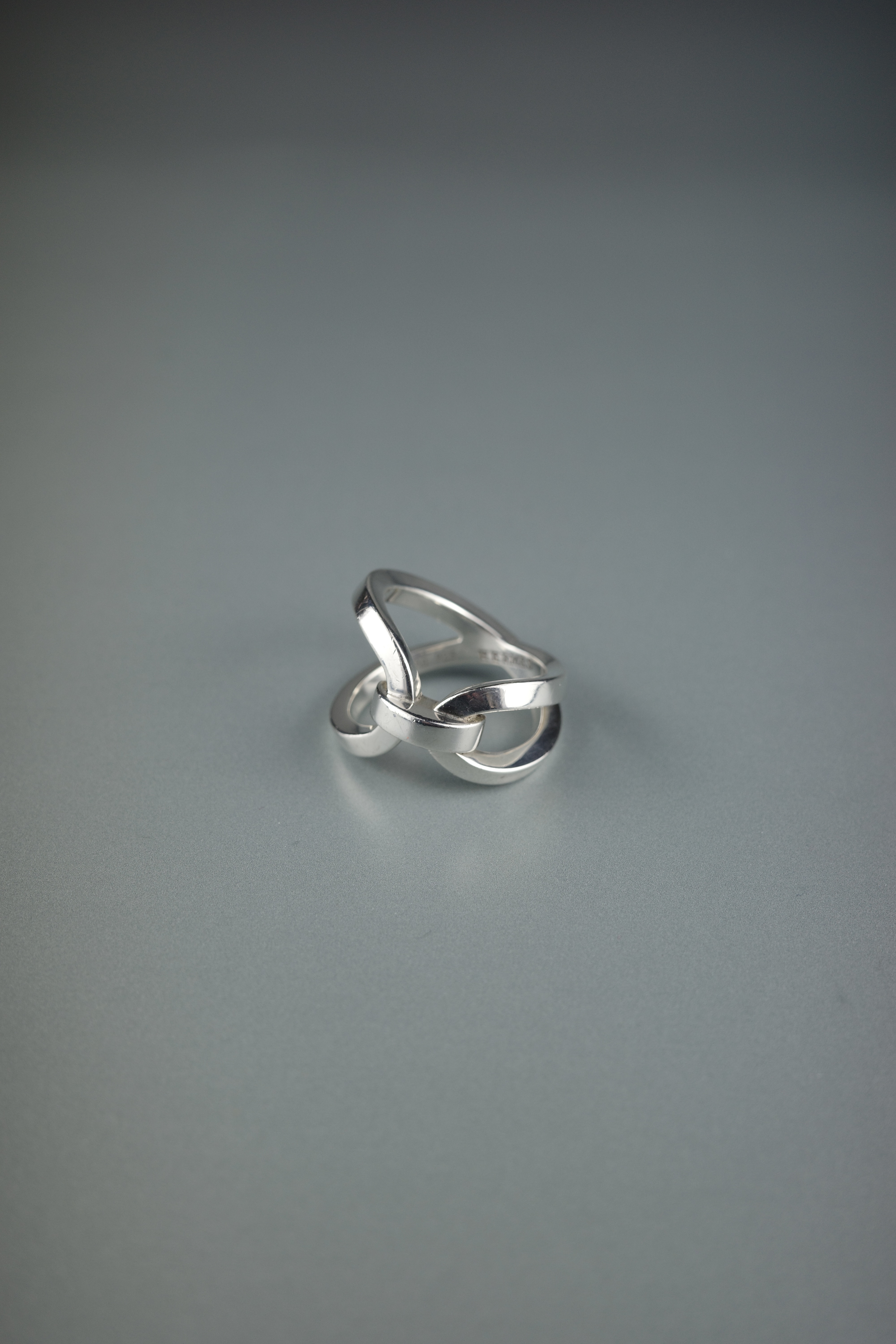 VINTAGE HERMÈS シェーヌダンクル アシンメトリーリング  13~14号